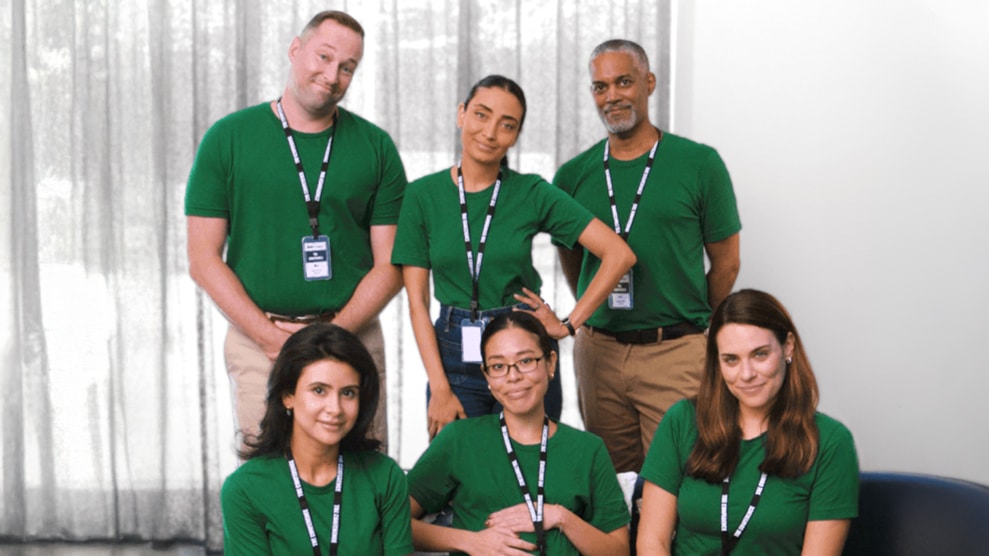 Group of colleagues at a work conference