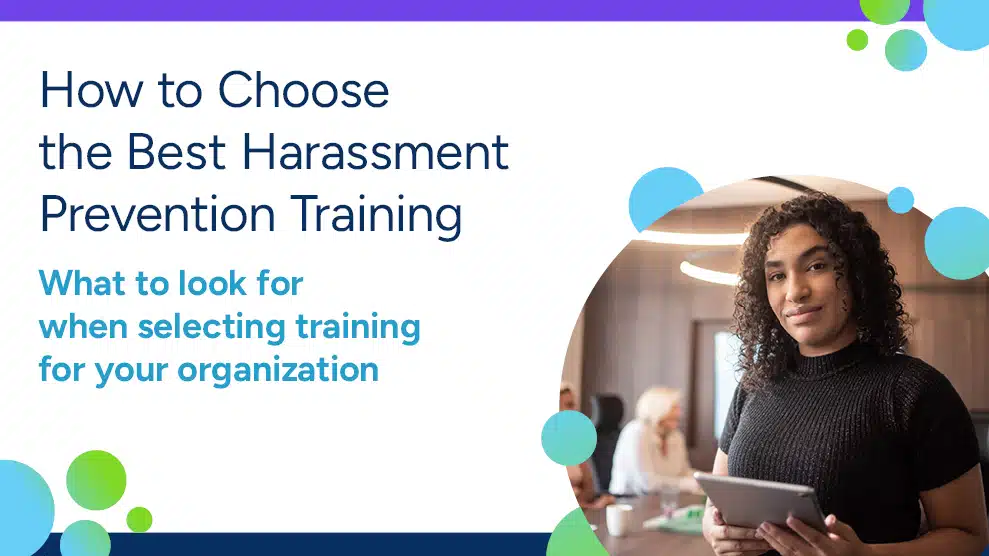 COVER_How to choose the best harassment prevention training