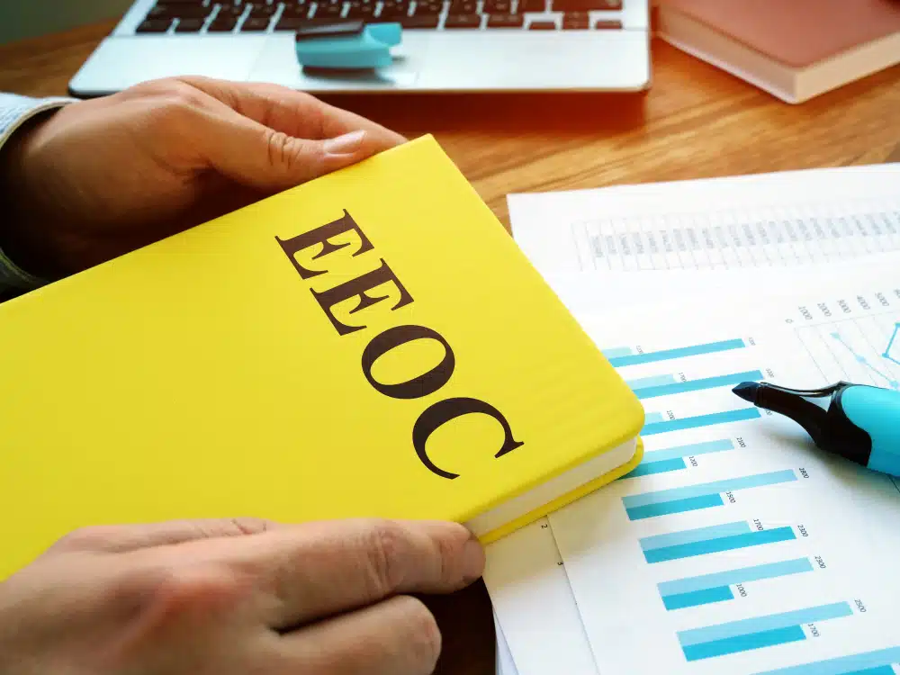 Equal,Employment,Opportunity,Commission,Eeoc,Book,Hands,Holds.