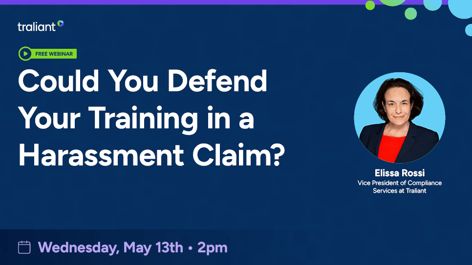 webinar featured image for could you defend you training in a harassment claim?