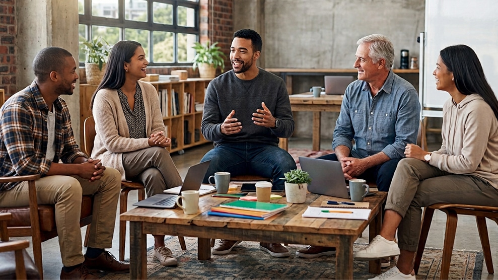 Group of diverse colleagues